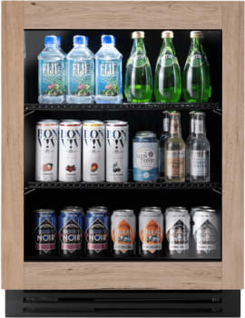 True Residential TURADA24LGAO - ADA Height 24" Overlay Glass Door Undercounter Refrigerator