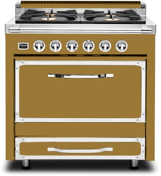 Viking Tuscany Series TVDR3614BGH - 36 Inch Freestanding Dual Fuel Range in Front View