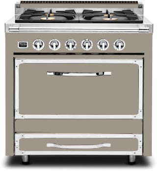 Viking Tuscany Series TVDR3614BNA - 36 Inch Freestanding Dual Fuel Range in Front View