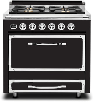 Viking Tuscany Series TVDR3614BON - 36 Inch Freestanding Dual Fuel Range in Front View