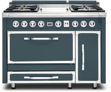 Viking Tuscany Series TVDR4814GSQ - 48 Inch Freestanding Dual Fuel Range in Front View