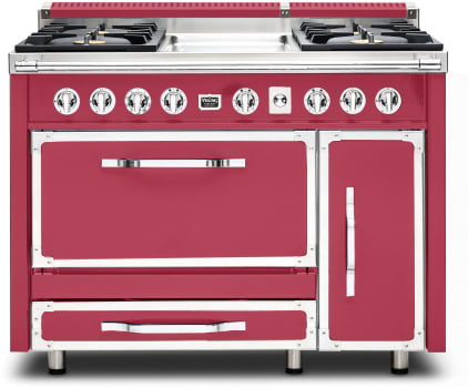 Viking Tuscany Series TVDR4814GVA - 48 Inch Freestanding Dual Fuel Range in Front View