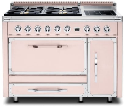 Viking Tuscany Series TVDR4814IBH - 48 Inch Freestanding Gas Range with 4 Sealed Burners and Induction Element Burner