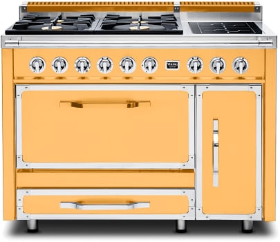 Viking Tuscany Series TVDR4814IDA - 48 Inch Freestanding Dual Fuel Range in Front View