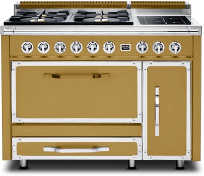 Viking Tuscany Series TVDR4814IGH - 48 Inch Freestanding Dual Fuel Range in Front View