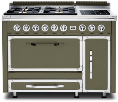 Viking Tuscany Series TVDR4814IMA - 48 Inch Freestanding Gas Range with 4 Sealed Burners and Induction Element Burner