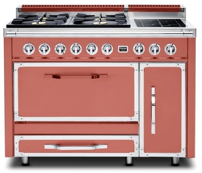 Viking Tuscany Series TVDR4814ISC - 48 Inch Freestanding Gas Range with 4 Sealed Burners and Induction Element Burner