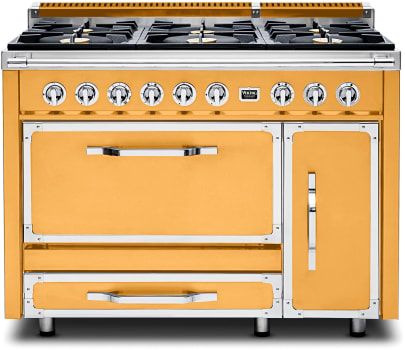 Viking Tuscany Series TVDR4816BDA - 48 Inch Freestanding Dual Fuel Range in Front View