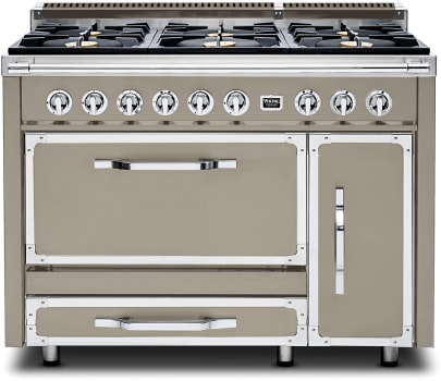 Viking Tuscany Series TVDR4816BNA - 48 Inch Freestanding Dual Fuel Range in Front View