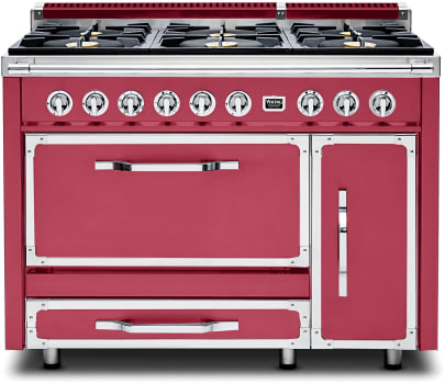 Viking Tuscany Series TVDR4816BVA - 48 Inch Freestanding Dual Fuel Range in Front View