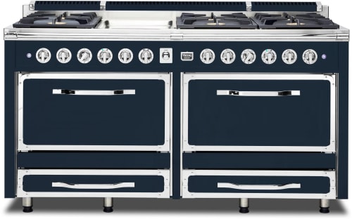 Viking Tuscany Series TVDR6616GSB - 66 Inch Tuscany Dual Fuel Range with Griddle