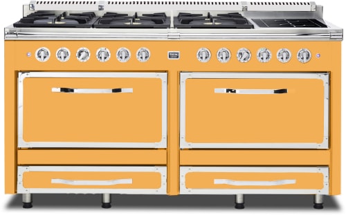 Viking Tuscany Series TVDR6616IDA - 66 Inch Freestanding Dual Fuel Range in Front View