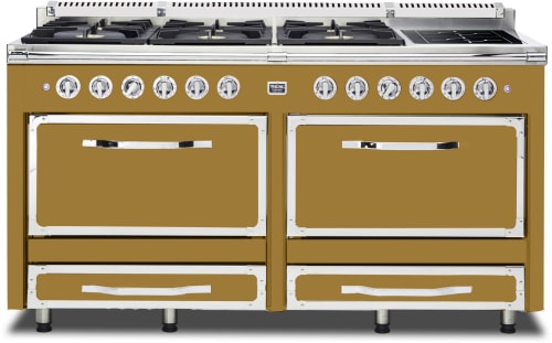 Viking Tuscany Series TVDR6616IGH - 66 Inch Freestanding Dual Fuel Range in Front View