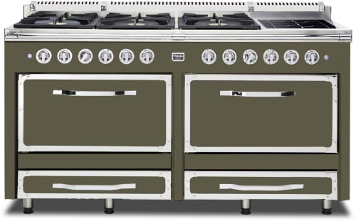 Viking Tuscany Series TVDR6616IMA - 66 Inch Freestanding Dual Fuel Range in Martini Finish