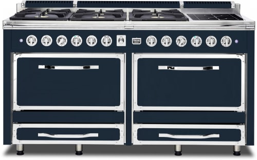 Viking Tuscany Series TVDR6616ISB - 66 Inch Tuscany Dual Fuel Range with Induction Element