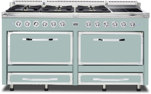 Viking Tuscany Series TVDR6616ISP - 66 Inch Freestanding Dual Fuel Range in Splash Finish