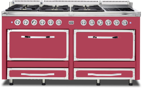 Viking Tuscany Series TVDR6616IVA - 66 Inch Freestanding Dual Fuel Range in Front View