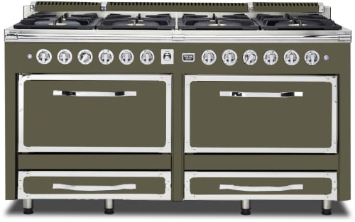 Viking Tuscany Series TVDR6618BMA - 66 Inch Freestanding Dual Fuel Range in Martini Finish