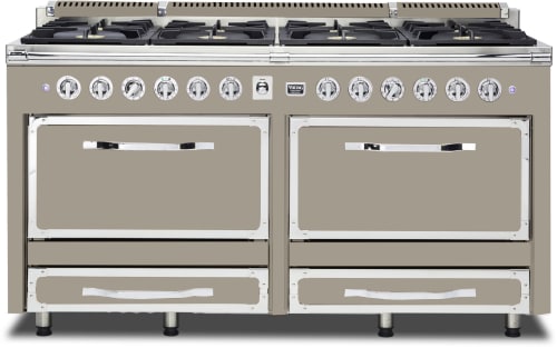 Viking Tuscany Series TVDR6618BNA - 66 Inch Freestanding Dual Fuel Range in Front View