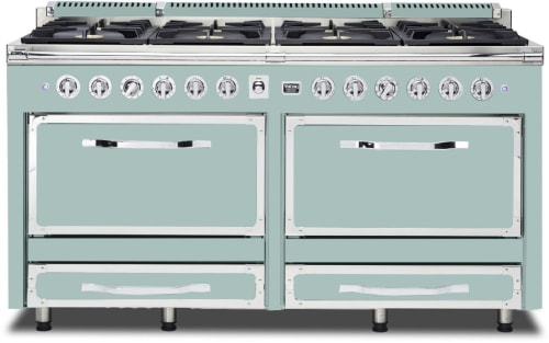 Viking Tuscany Series TVDR6618BSP - 66 Inch Freestanding Dual Fuel Range in Splash Finish