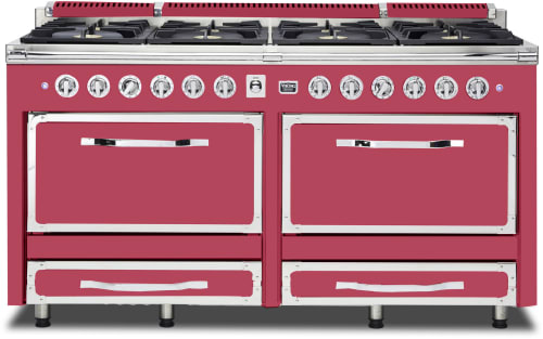 Viking Tuscany Series TVDR6618BVA - 66 Inch Freestanding Dual Fuel Range in Front View