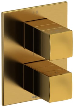 Rohl Reflet™ TRF46BG - Reflet™ Dual Knob Handle Thermostatic & Pressure Balance Trim with 6 Functions (Shared) in: Brushed Gold