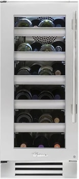 True Residential TWC15LSGC - 15" Stainless Glass Door Wine Cabinet