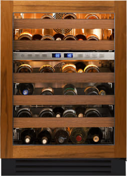 True Residential TWC24DZROGC - 24" Overlay Ready Glass Door Dual Zone Wine Cabinet
