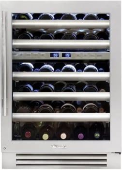 True Residential TWC24DZRSGC - 24" Stainless Glass Door Wine Cabinet