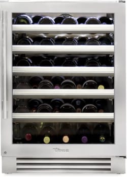 True Residential TWC24RSGC - 24" Stainless Glass Door Wine Cabinet