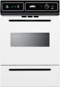 Summit WTM7212KW - 24 Inch Single Gas Wall Oven