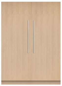 Fisher Paykel FPREFFR60 Side by Side Column Refrigerator Freezer Set with 30 Inch Refrigerator and 30 Inch Freezer Panel Ready