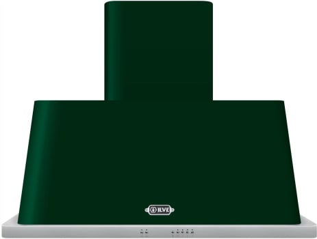 Ilve Majestic Collection UAM90EG - 36 Inch Wall Mount Range Hood with 4-Speed/600 CFM Blower in Front View