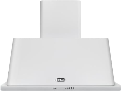 Ilve Majestic Collection UAM90WH - 36 Inch Wall Mount Range Hood with 4-Speed/600 CFM Blower in Front View