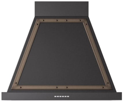 Ilve Nostalgie Collection UANB30BKB - 30 Inch Wall Mount Range Hood in Front View