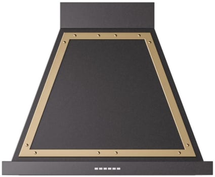 Ilve Nostalgie Collection UANB30BKG - 30 Inch Wall Mount Range Hood in Front View