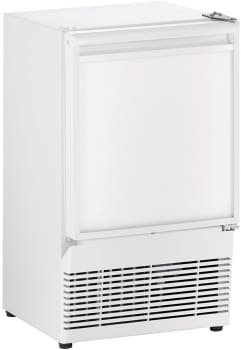 U Line Ubi95w00a 14 Inch Undercounter Crescent Ice Maker With 23 Lbs Daily Ice Production 12 Lbs Ice Storage Capacity No Drain Required Simple On Off Switch And Ada Compliant White
