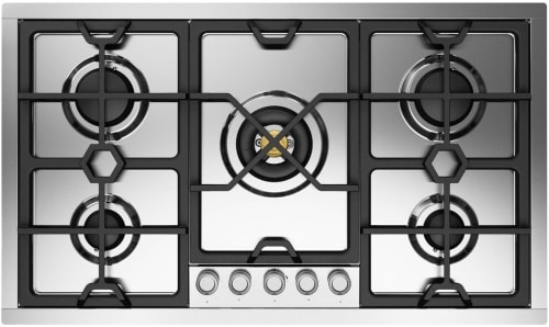 Ilve Panoramagic UHCPMT95SS - Panoramagic 36 inch Built-In Gas Cooktop with 5 Sealed Burners, in Stainless Steel