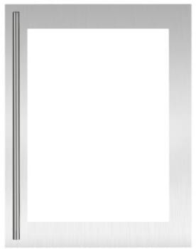 U-Line ULASBPGLASS24 - 24 Inch Stainless Steel Glass Door Wrap with Classic Bar Pull