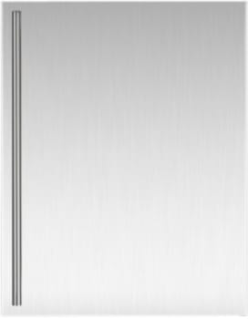 U-Line ULASBPSOLID24 - Solid Stainless Steel Door Panel with Classic Bar Handle