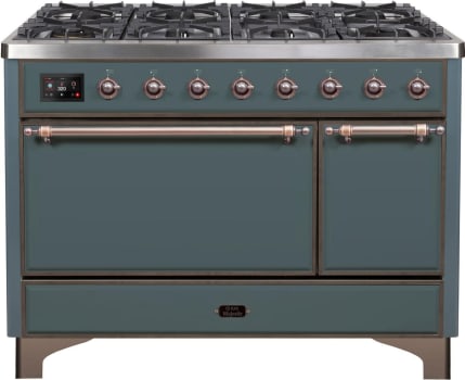 Ilve Majestic II Collection UM12FDQNS3BGPLP - Freestanding Dual Fuel Range Black
