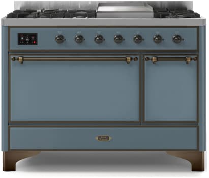 Ilve Majestic II Collection UM12FDQNS3BGBLP - Freestanding Dual Fuel Range