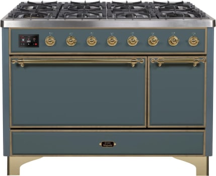 Ilve Majestic II Collection UM12FDQNS3BGGLP - Freestanding Dual Fuel Range Black