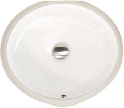 Nantucket Sinks Great Point Collection UM16CW - Vitreous China Bath Undermount Sink