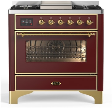 Ilve Majestic III Collection UM36FNR3BUGLP - Majestic III 36 inch Dual Fuel Range