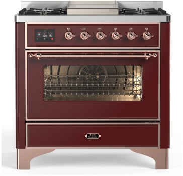 Ilve Majestic III Collection UM36FNR3BUPLP - Majestic III 36 inch Dual Fuel Range