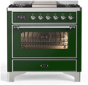 Ilve Majestic III Collection UM36FNR3EGCLP - Majestic III 36 inch Dual Fuel Range