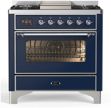 Ilve Majestic III Collection UM36FNR3MBC - Majestic III 36 inch Dual Fuel Range