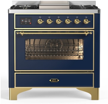 Ilve Majestic III Collection UM36FNR3MBG - Majestic III 36 inch Dual Fuel Range