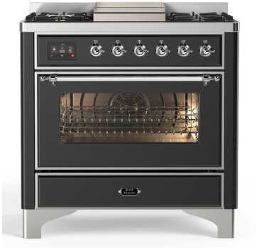 Ilve Majestic III Collection UM36FNR3MGC - Majestic III 36 inch Dual Fuel Range